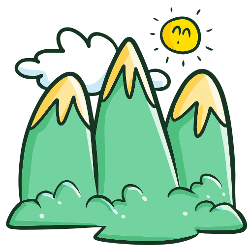 montaña Generic Hand Drawn Color icono