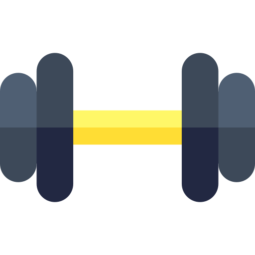 Dumbbell Basic Straight Flat icon