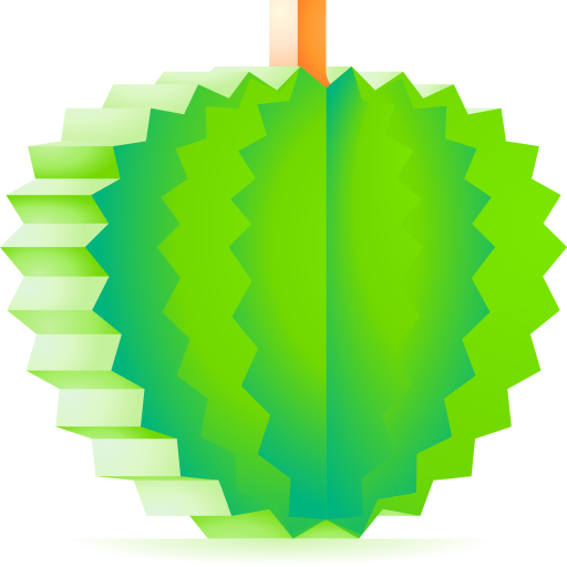 durian 3D Toy Gradient icon