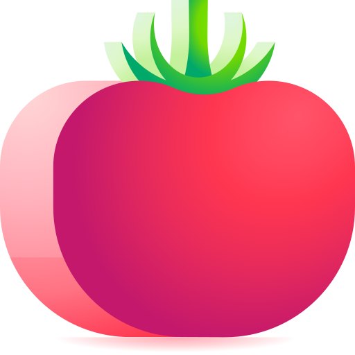 Tomato 3D Toy Gradient icon