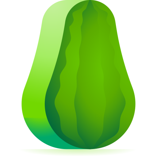 avocado 3D Toy Gradient icon