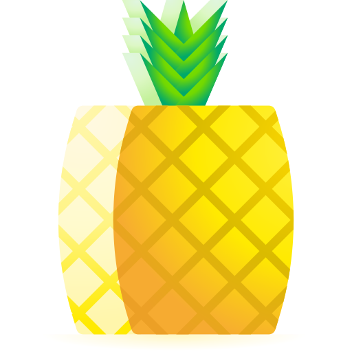 ananas 3D Toy Gradient Icône