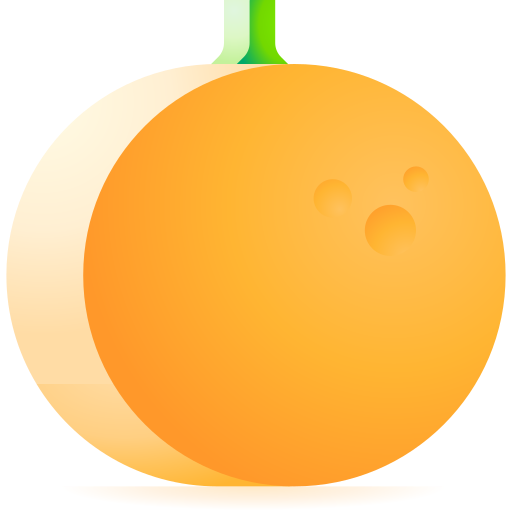 pomarańczowy 3D Toy Gradient ikona