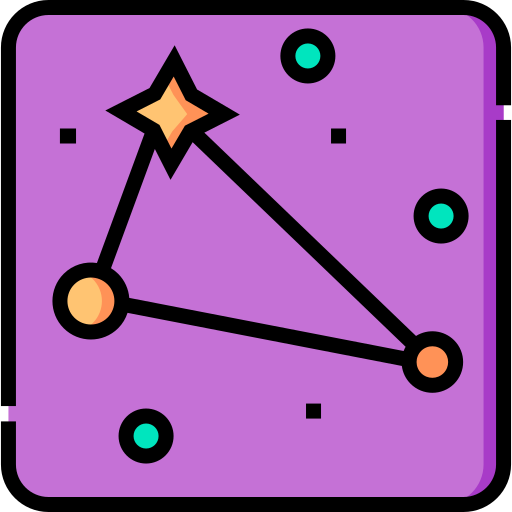 trójkąt Detailed Straight Lineal color ikona