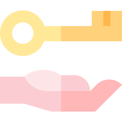 鍵 Basic Straight Flat icon