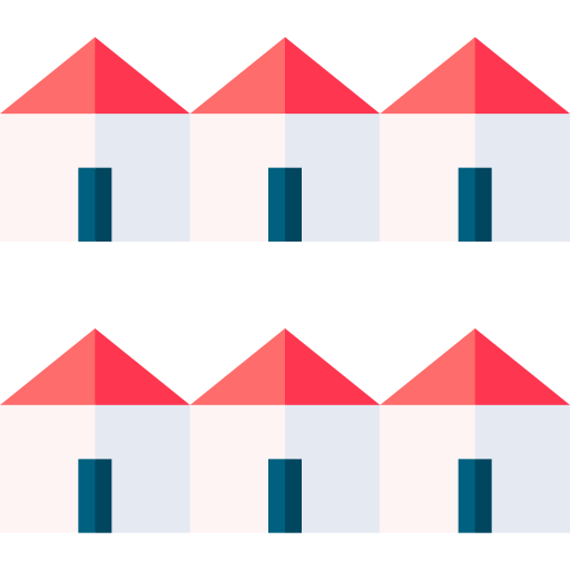 casa adosada Basic Straight Flat icono