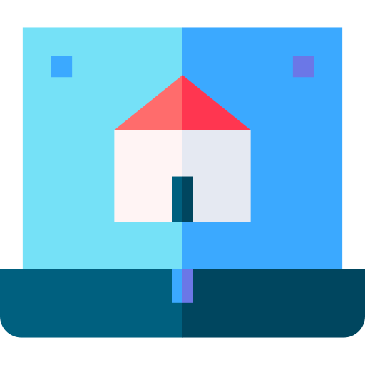 Недвижимость Basic Straight Flat иконка