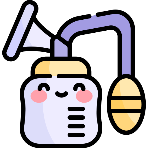 extractor de leche Kawaii Lineal color icono