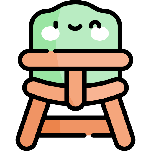 Baby chair Kawaii Lineal color icon