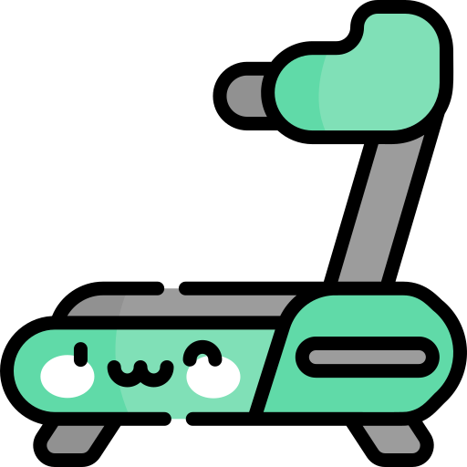 トレッドミル Kawaii Lineal color icon