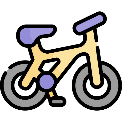 fiets Kawaii Lineal color icoon