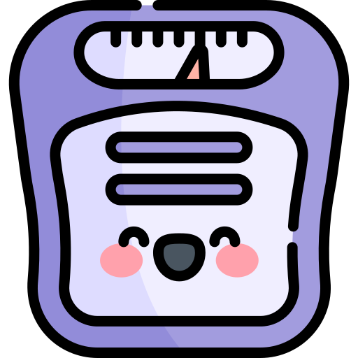 Weighing scale Kawaii Lineal color icon