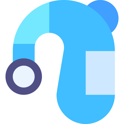 補聴器 Basic Straight Flat icon