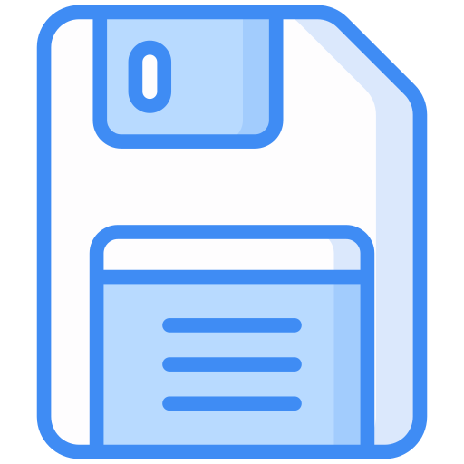 Floppy disc Generic Blue icon