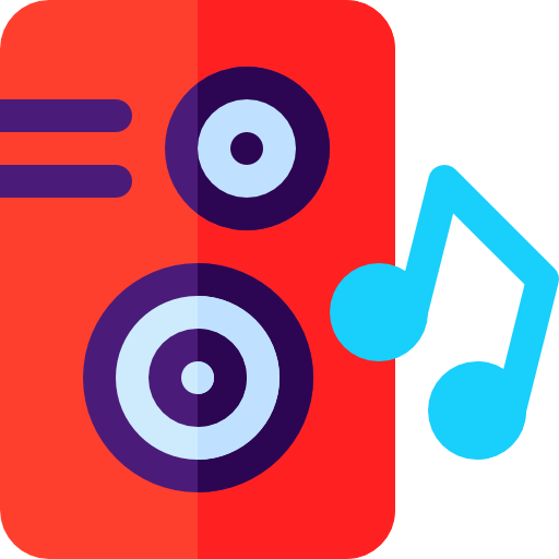 Loudspeaker Basic Rounded Flat icon