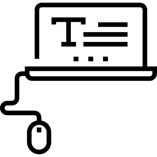 Типография Detailed Straight Lineal иконка