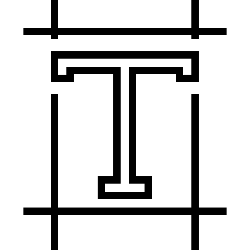 tipografia Detailed Straight Lineal icona