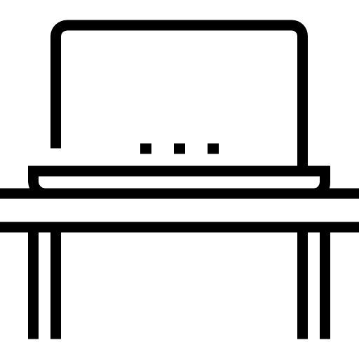ordenador portátil Detailed Straight Lineal icono