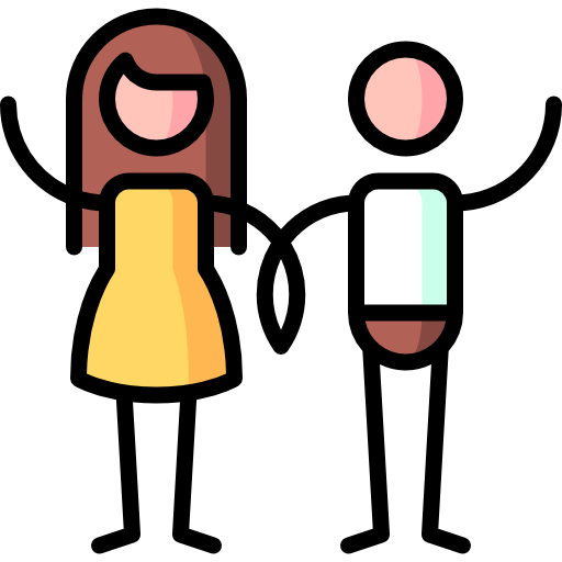 paar Puppet Characters Lineal Color icon