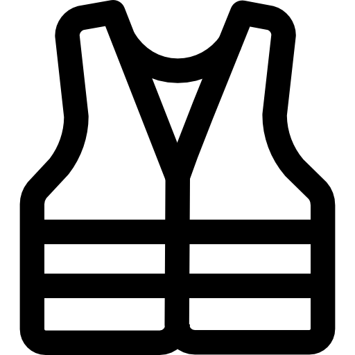 chaleco salvavidas Kiranshastry Lineal icono