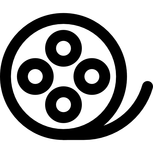 carrete de película Kiranshastry Lineal icono