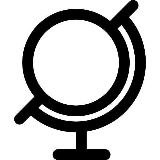 globo terrestre Kiranshastry Lineal icona