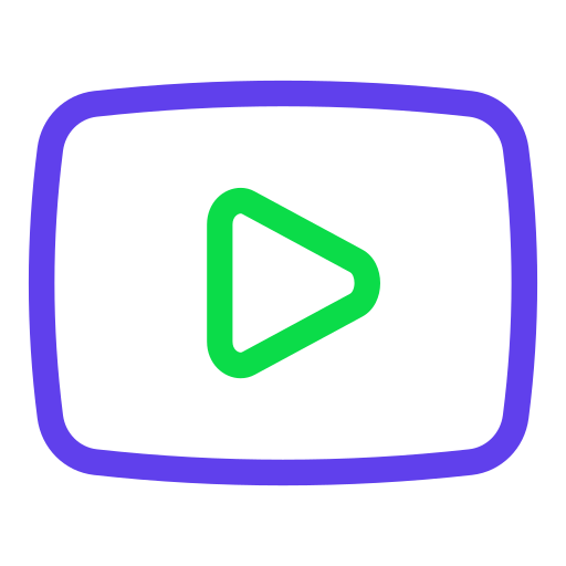 video Generic Outline Color icona