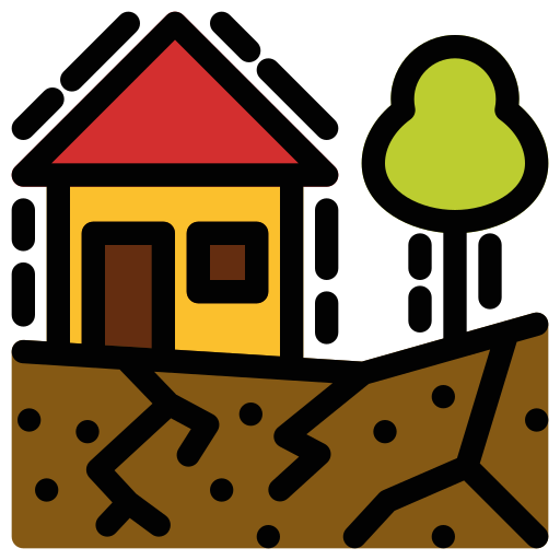 지진 Generic Outline Color icon