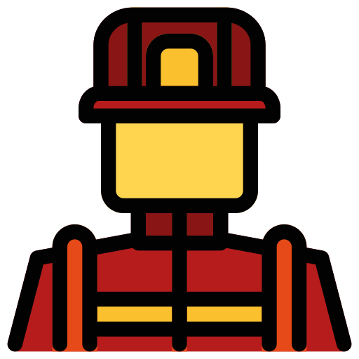 pompiere Generic Outline Color icona
