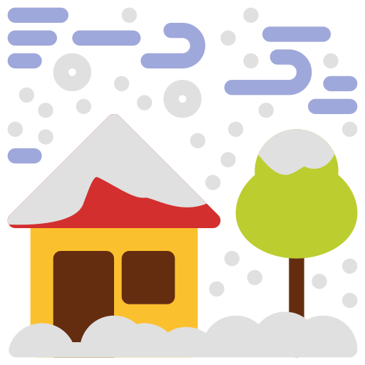 Снежная буря Generic Flat иконка