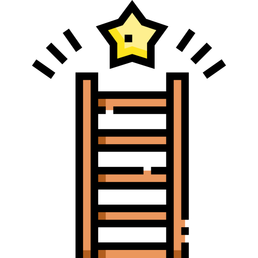 Лестница Detailed Straight Lineal color иконка
