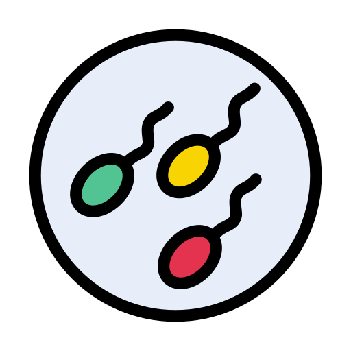 espermatozoides Vector Stall Lineal Color icono