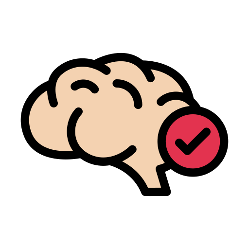 Brain Vector Stall Lineal Color icon