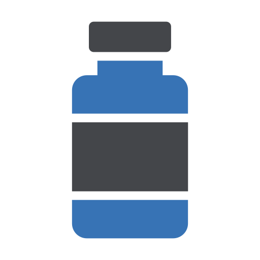Medicine jar Generic Blue icon
