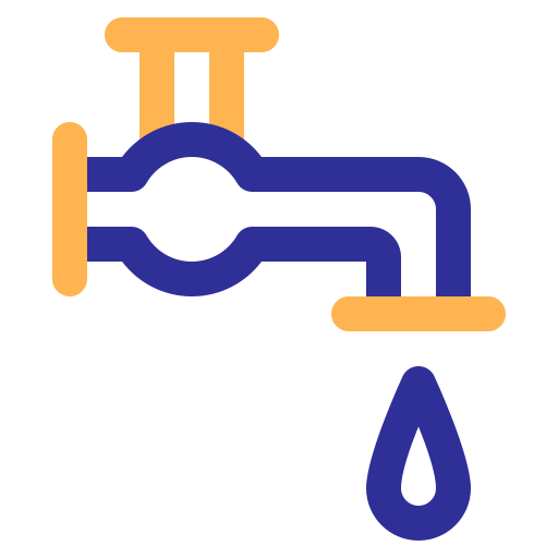 Водопроводный кран Generic Outline Color иконка