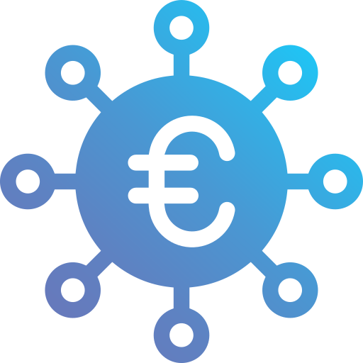 euro Generic Flat Gradient icon