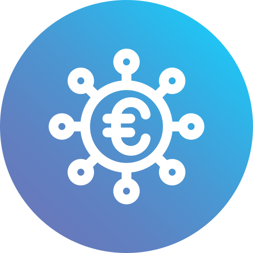 Евро Generic Flat Gradient иконка