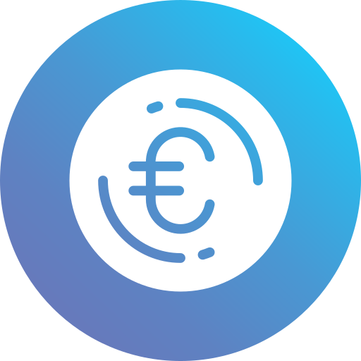 Euro Generic Flat Gradient icon