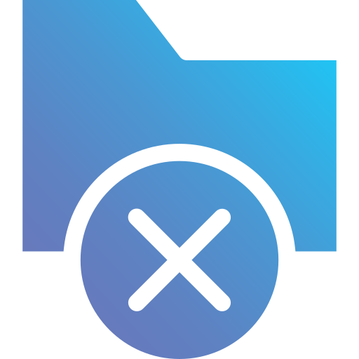 폴더 삭제 Generic Flat Gradient icon