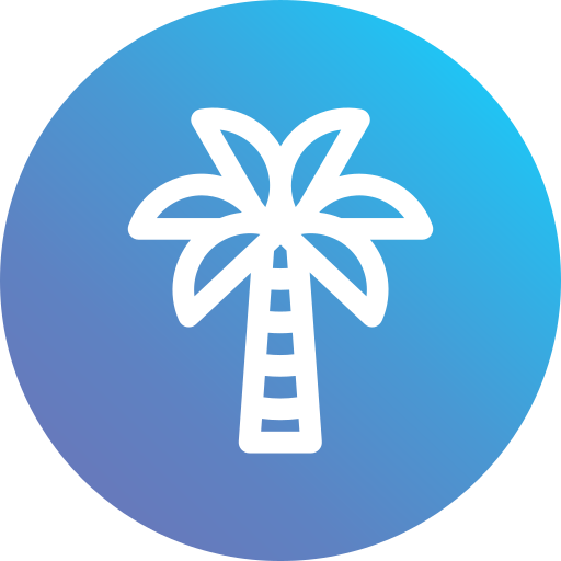 drzewo kokosowe Generic Flat Gradient ikona