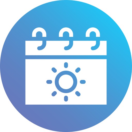 calendário Generic Flat Gradient Ícone