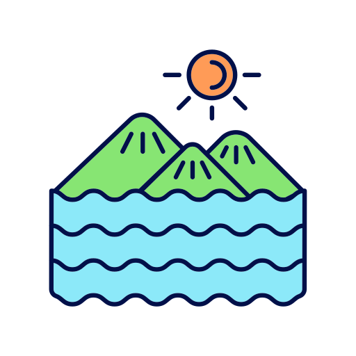 insel Generic Thin Outline Color icon