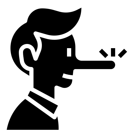 kłamca Generic Glyph ikona