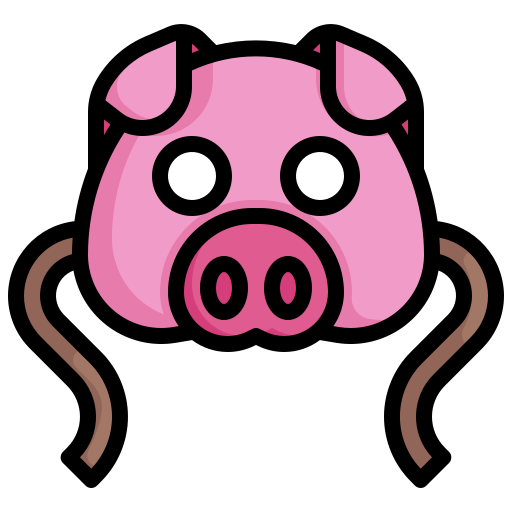 cerdo Generic Outline Color icono