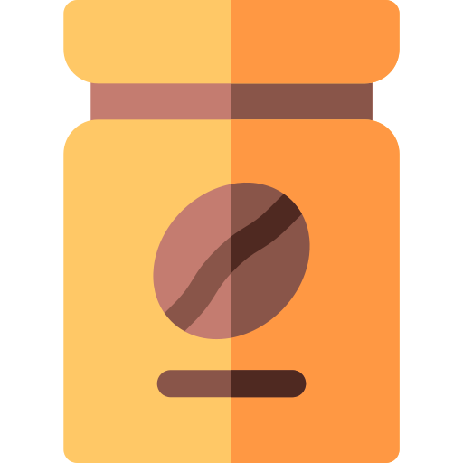 paquete de cafe Basic Rounded Flat icono