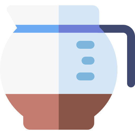 tarro de café Basic Rounded Flat icono