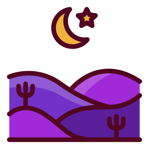 Пустыня Mangsaabguru Lineal Color иконка