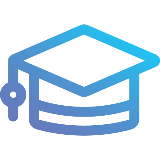 Graduation cap Generic Gradient icon