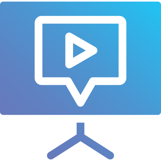 video conferencia Generic Flat Gradient icono
