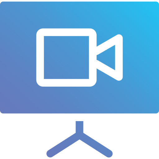 streaming vidéo Generic Flat Gradient Icône